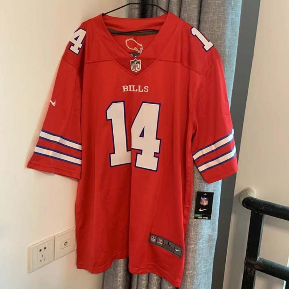 Buffalo Bills Stefon Diggs Nike #14 Red Jersey